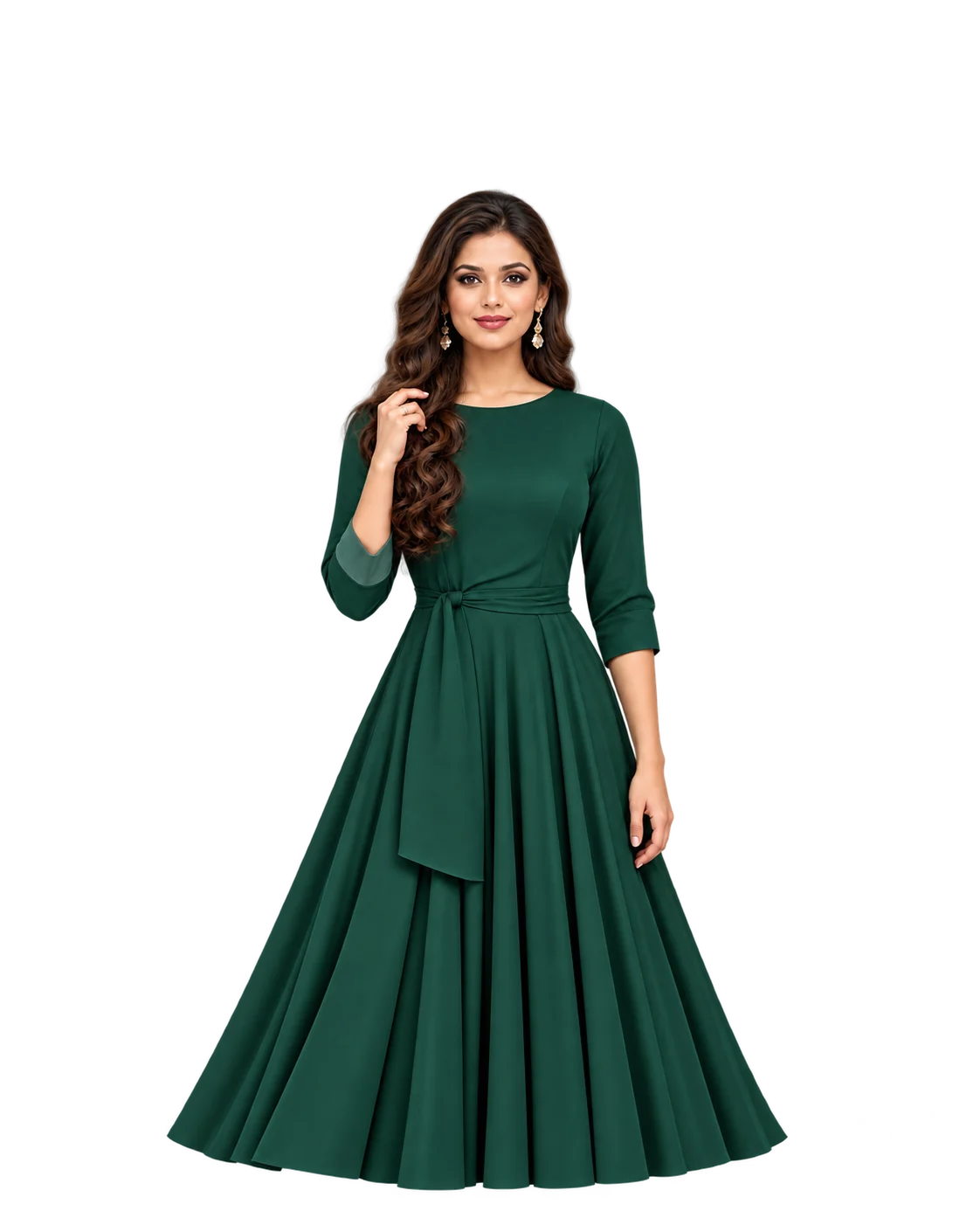 Emerald Midi Dress